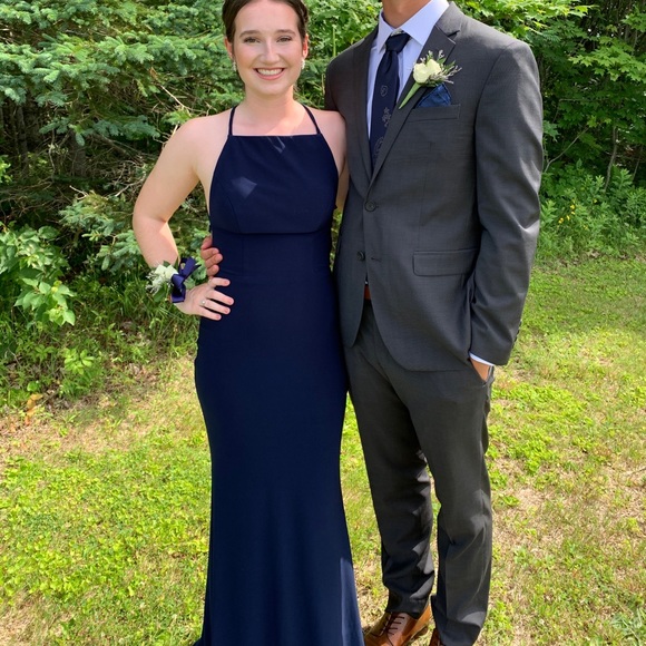 Navy floor length dress - Picture 3 of 3